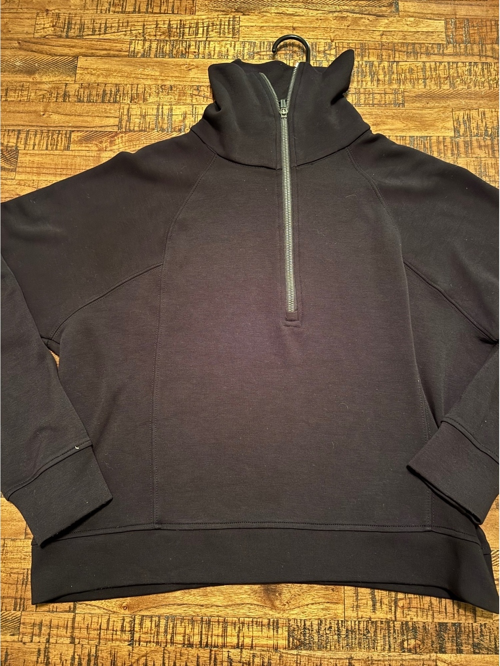 Danskin Women's Black Half-Zip Pullover Sweatshirt XL